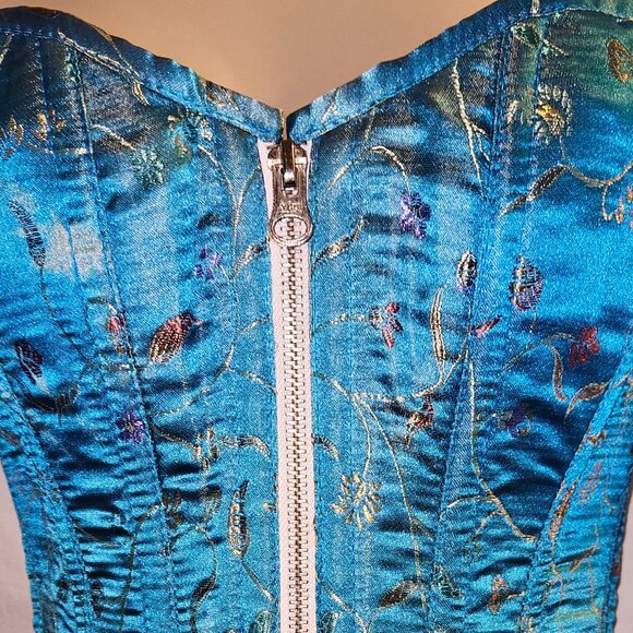 Burgundy Wine Lambskin Leather Micro mini skirt S/M - Picture 5 of 15